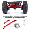 Hobbypark Aluminum Steering Rod Tie Links High-Tightening Linkage for Axial SCX24 Gladiator Bronco C10 JLU Deadbolt B17 1/24 RC Crawler (Red) view 3