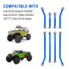 Hobbypark High Clearance Links Set Aluminum Upgrades Linkage for Axial SCX24 Deadbolt AXI90081 B17 Upgrades 1/24 RC Crawler Car (Blue) view 3