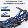 Hobbypark High Clearance Links Set Aluminum Upgrades Linkage for Axial SCX24 Deadbolt AXI90081 B17 Upgrades 1/24 RC Crawler Car (Blue) view 4