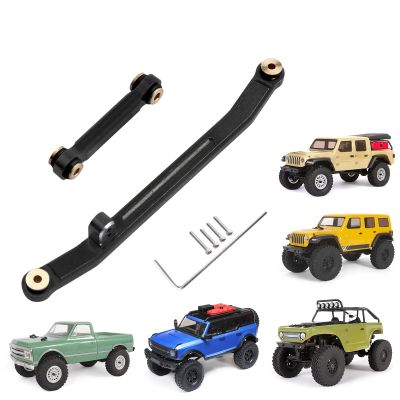 Hobbypark Aluminum Steering Rod Tie Links High-Tightening Linkage for Axial SCX24 Gladiator Bronco C10 JLU Deadbolt B17 1/24 RC Crawler (Black)