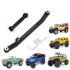 Hobbypark Aluminum Steering Rod Tie Links High-Tightening Linkage for Axial SCX24 Gladiator Bronco C10 JLU Deadbolt B17 1/24 RC Crawler (Black) view 1