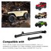 Hobbypark Aluminum Steering Rod Tie Links High-Tightening Linkage for Axial SCX24 Gladiator Bronco C10 JLU Deadbolt B17 1/24 RC Crawler (Black) view 2