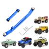 Hobbypark Aluminum Steering Rod Tie Links High-Tightening Linkage for Axial SCX24 Gladiator Bronco C10 JLU Deadbolt B17 1/24 RC Crawler (Blue) view 1