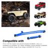 Hobbypark Aluminum Steering Rod Tie Links High-Tightening Linkage for Axial SCX24 Gladiator Bronco C10 JLU Deadbolt B17 1/24 RC Crawler (Blue) view 2