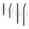 Hobbypark Aluminum High Clearance Links Set Upgrades for Axial SCX24 Gladiator AXI00005 Upgrades 1/24 RC Crawler Car (Black) view 2