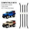 Hobbypark Aluminum High Clearance Links Set Upgrades for Axial SCX24 Gladiator AXI00005 Upgrades 1/24 RC Crawler Car (Black) view 3