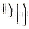 Hobbypark High Clearance Links Set Aluminum Upgrades Linkage for Axial SCX24 Deadbolt AXI90081 B17 Upgrades 1/24 RC Crawler Car (Black) view 2