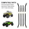 Hobbypark High Clearance Links Set Aluminum Upgrades Linkage for Axial SCX24 Deadbolt AXI90081 B17 Upgrades 1/24 RC Crawler Car (Black) view 3