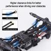 Hobbypark High Clearance Links Set Aluminum Upgrades Linkage for Axial SCX24 Deadbolt AXI90081 B17 Upgrades 1/24 RC Crawler Car (Black) view 4