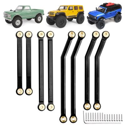 Hobbypark High Clearance Links Set Upgrades for Axial SCX24 C10 AXI00001 Wrangler JLU AXI00002 Bronco AXI00006 1/24 RC Crawler Car (Black)