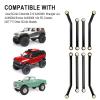 Hobbypark High Clearance Links Set Upgrades for Axial SCX24 C10 AXI00001 Wrangler JLU AXI00002 Bronco AXI00006 1/24 RC Crawler Car (Black) view 3