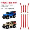 Hobbypark Aluminum High Clearance Links Set Upgrades for Axial SCX24 Gladiator AXI00005 Upgrades 1/24 RC Crawler Car (Red) view 3