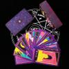 Jayiaine Tarot Card Deck, 78 Classic Portable Fate Divination Holographic Spiritual Tarot Card Set Party Meaningful Future Telling Game Oracle Card for Beginners,Purple view 1