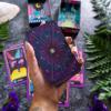 Jayiaine Tarot Card Deck, 78 Classic Portable Fate Divination Holographic Spiritual Tarot Card Set Party Meaningful Future Telling Game Oracle Card for Beginners,Purple view 4