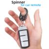 YIPUKIYI Keychain Spinner Fidget Ring Metal Key Chain Spinner Fidget Ring Type Toy for Man Women and Kids (Black) view 2