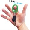 YIPUKIYI Keychain Spinner Fidget Keychain Fidget Ring Metal Key Chain Spinner Fidget Spinner Keychain Toy for Man Women and Kids (Silver) view 4
