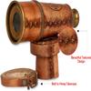 12x Antique Telescope, Kelvin and Hughes Functional Vintage Replica, with Beautiful Imprinted Leather Case, Gifting Nautical Navy Zoomable Pirate Spyglass Collectible 16" by Allory Tech view 4