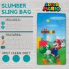 Super Mario Kids Soft Lightweight 2 Piece Sleeping/Slumber Bag and Sling Bag Set, 46"(L) X 26"(W), (Official Licensed Nintendo Product) by Franco view 2