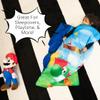 Super Mario Kids Soft Lightweight 2 Piece Sleeping/Slumber Bag and Sling Bag Set, 46"(L) X 26"(W), (Official Licensed Nintendo Product) by Franco view 4