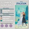 Frozen 2 Kids Soft Lightweight 2 Piece Sleeping/Slumber Bag and Sling Bag Set, 46"(L) X 26"(W), (Official Licensed Disney Product) by Franco view 2