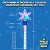IPIDIPI TOYS Snowflake Wand - Spinning Light Up Magic Wand for Kids, Princess Fairy - Christmas Stocking Stuffers Light Up Toys, Goodie Bag Stuffers - Ideal Birthday Party Favors for Girls, Pack of 2 view 2