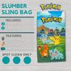 Pokmon Anime Kids Soft Lightweight 2 Piece Sleeping/Slumber Bag and Sling Bag Set, 46"(L) X 26"(W) (Official Licensed Pokmon Product) by Franco view 2