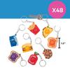 Fun Express Lotsa Pops Popping Toy Mini Food Keychain Assortment, 48 Pieces view 3