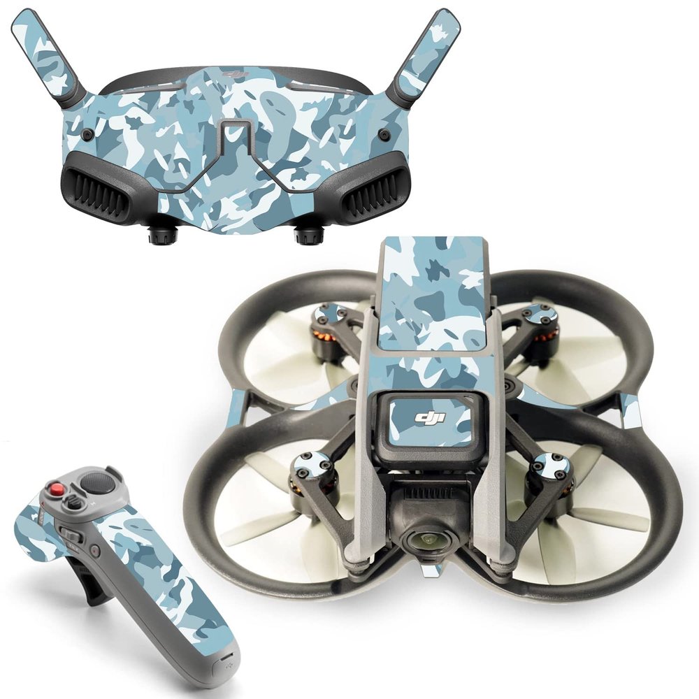 MightySkins Skin Compatible with DJI Avata - Arctic Camouflage | Protective, Durable, and Unique Vinyl Decal wrap Cover | Easy to Apply | Made in The USA