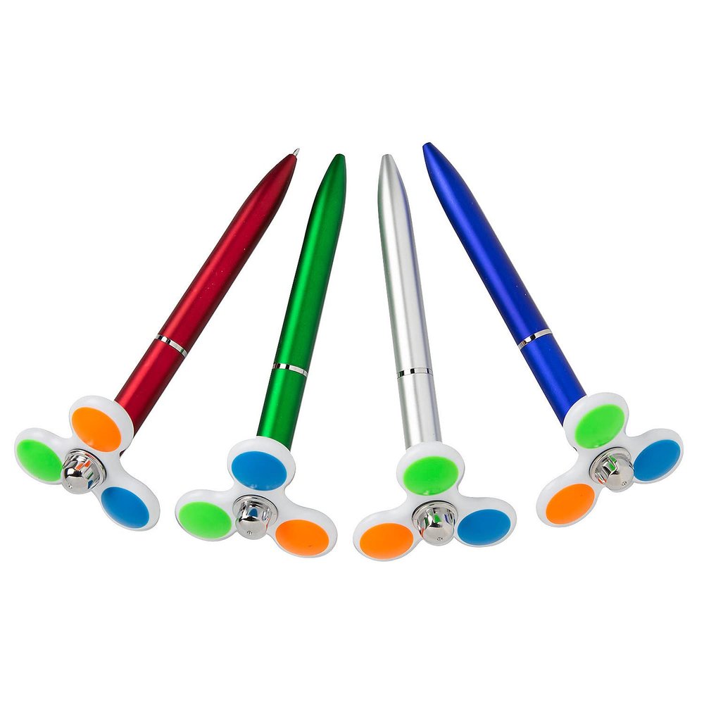 Spinning Topper Fidget Pens, 12 Pieces