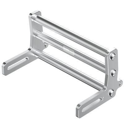 COOWOO Aluminum Alloy RC Front Bumper for 1/10 SCX10 or TRX-4 Crawler Cars Silver