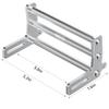COOWOO Aluminum Alloy RC Front Bumper for 1/10 SCX10 or TRX-4 Crawler Cars Silver view 3