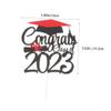 Operitacx 6pcs Graduation Cake Decoration Picks Cupcake Toppers for Party Reusable Food-grade Inserts for Desserts Celebrations view 2