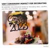 Operitacx 6pcs Graduation Cake Decoration Picks Cupcake Toppers for Party Reusable Food-grade Inserts for Desserts Celebrations view 3