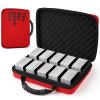 1200-2200 Card Game Case for Cards Against Humanity Game,Playing Trading Travel Card Storage Holder for Pokemon Cards, Sports Card and Baseball Cards,Fit All Other Card Games Expansions (Red) view 1