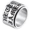 FaithHeart Custom Name Fidget Rings Stress Relieving Anxiety Accessories Engagement Wedding Promise Band for Mother view 1