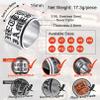 FaithHeart Custom Name Fidget Rings Stress Relieving Anxiety Accessories Engagement Wedding Promise Band for Mother view 4