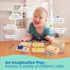 TOOKYLAND Peg Board Toddler Toys, Counting Wooden Toys with 55 Pegs, Wooden Math Manipulatives,Montessori Math and Numbers for Kids & Kindergarten Learning Activities view 3