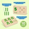 TOOKYLAND Peg Board Toddler Toys, Counting Wooden Toys with 55 Pegs, Wooden Math Manipulatives,Montessori Math and Numbers for Kids & Kindergarten Learning Activities view 4