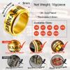 Gold Customize Name Spinner Ring for Women Anti Anxiety Fidget Jewelry Birthday Party Gifts for Sister view 4