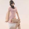 1/6 Scale Female Clothes,Female Side Slit Cheongsam Dress Costume Clothing for 12inch PH TBL JO Action Figure Body (Pink) view 1