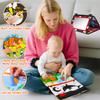 Basytodio Baby Mirror Tummy Time Toys 0-6 Months with Crinkle Cloth Books Infant High Contrast Newborn Sensory Black and White Toy for 0-3 4 5 6 Months Must Haves Babies 3-6 6-12 Month Boy Girl view 4