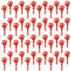 ZCYSRLQIN 48 Pieces Coral Red Hand Clappers 7.5 Inch Clappers Noisemakers Noise Makers Party Favors Plastic Clapper Sporting Events Cheers Ball Dance Basketball Football Noisemakers Coral Red view 1