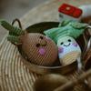 Pebble | Handmade Friendly Onion Rattle | Crochet | Fair Trade | Pretend | Imaginative Play | Woodlands | Rattle | Machine Washable view 2