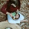 Pebble | Handmade Friendly Onion Rattle | Crochet | Fair Trade | Pretend | Imaginative Play | Woodlands | Rattle | Machine Washable view 3