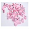 MEIMAI Hot Mini Mahjong Tiles 20MM, Classic Small Chinese Mahjong Game Set 4 Player Table Game, 144Pcs Mahjong Set with Iron Travel Case, Complete Set Gift/Birthday,Pink view 3