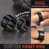 FaithHeart Mens Fidget Rings for Anxiety Stainless Steel Spinner Band Ring Stress Relieve Accessories for Son Daughter view 3