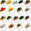 Sonarun 18 Pieces Mexican Sombrero Headbands Cinco De Mayo Hat Headhair Fiesta Headbands for Fun Fiesta Party Supplies Mexican Theme Decorations view 1