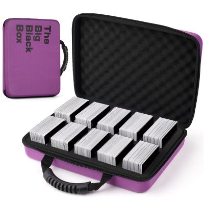 1200-2200 Card Game Case for Cards Against Humanity Game,Collectible Trading Card Storage Holder Compatible for Pokemon Cards, Sports Card and Baseball Cards,Playing Card Travel Carrying Case Fit All