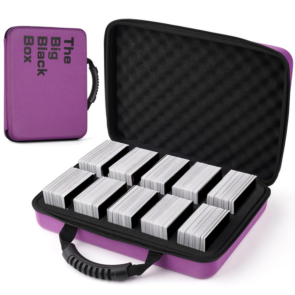 1200-2200 Card Game Case for Cards Against Humanity Game,Collectible Trading Card Storage Holder Compatible for Pokemon Cards, Sports Card and Baseball Cards,Playing Card Travel Carrying Case Fit All