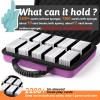 1200-2200 Card Game Case for Cards Against Humanity Game,Collectible Trading Card Storage Holder Compatible for Pokemon Cards, Sports Card and Baseball Cards,Playing Card Travel Carrying Case Fit All view 2